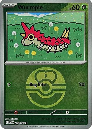 Wurmple (Love Ball) 011 - Common Reverse Holo