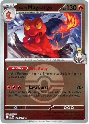 Ethan's Magcargo (Poke Ball) 024/217 - Rare Reverse Holo