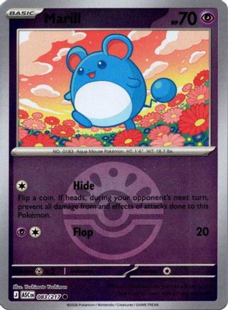 Marill (Friend Ball) 083/217 - Common Reverse Holo