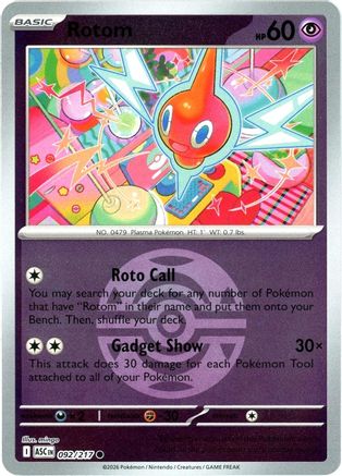 Rotom (Dusk Ball) 092 - Common Reverse Holo