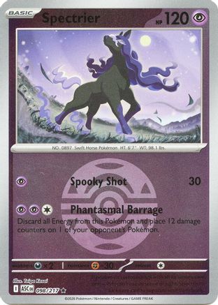 Spectrier (Dusk Ball) 098 - Rare Reverse Holo