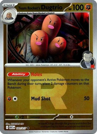 Team Rocket's Dugtrio (Team Rocket) 101/217 - Uncommon Reverse Holo