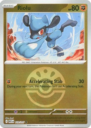 Riolu (Friend Ball) 112 - Common Reverse Holo
