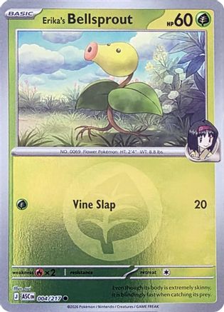 Erika's Bellsprout (Energy Symbol Pattern) 004 - Common Reverse Holo