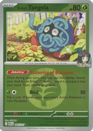 Erika's Tangela (Energy Symbol Pattern) 007/217 - Common Reverse Holo
