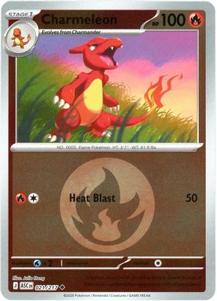 Charmeleon (Energy Symbol Pattern) 021 - Uncommon Reverse Holo