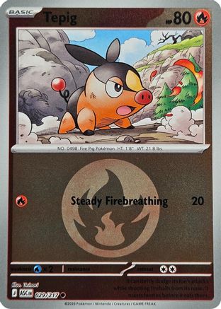 Tepig (Energy Symbol Pattern) 029 - Common Reverse Holo