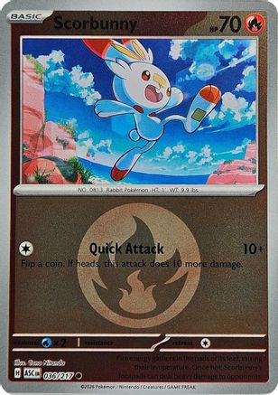 Scorbunny (Energy Symbol Pattern) 036/217 - Common Reverse Holo