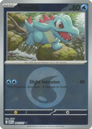 Totodile (Energy Symbol Pattern) 041 - Common Reverse Holo