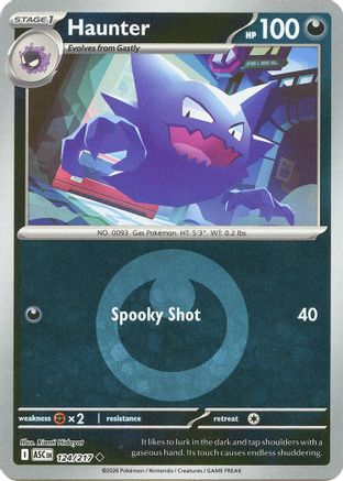 Haunter (Energy Symbol Pattern) 124 - Uncommon Reverse Holo