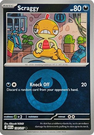 Scraggy (Energy Symbol Pattern) 134 - Common Reverse Holo
