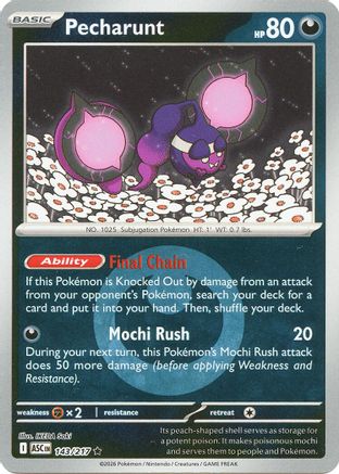 Pecharunt (Energy Symbol Pattern) 143 - Rare Reverse Holo