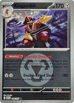 Kingambit (Energy Symbol Pattern) 148 - Rare Reverse Holo
