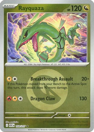 Rayquaza (Energy Symbol Pattern) 153 - Rare Reverse Holo