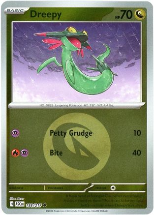Dreepy (Energy Symbol Pattern) 158/217 - Common Reverse Holo