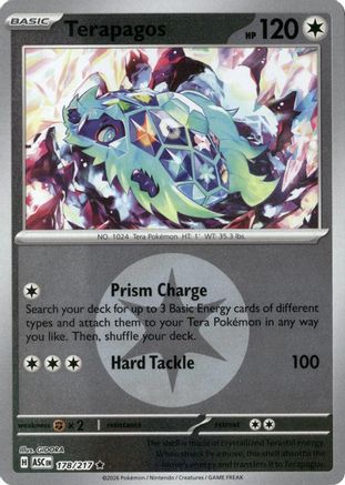 Terapagos (Energy Symbol Pattern) 178 - Rare Reverse Holo