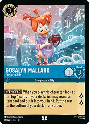 Gosalyn Mallard (Curious Child) - 149/204 - Uncommon