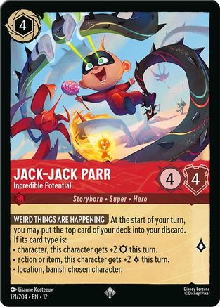 Jack-Jack Parr (Incredible Potential) - 121/204 - Super Rare
