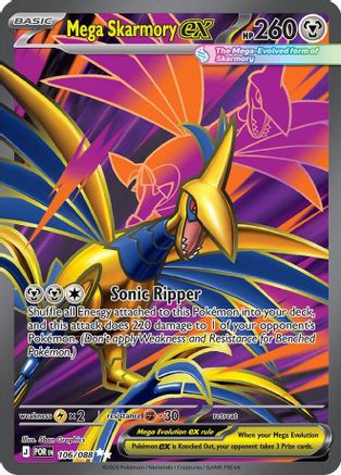 Mega Skarmory ex 106/088 - Holofoil - Ultra Rare