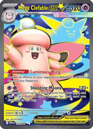 Mega Clefable ex 103/088 - Holofoil - Ultra Rare