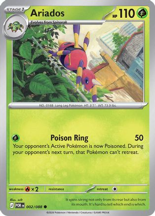 Ariados 002 - Reverse Holofoil - Common