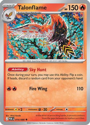 Talonflame 014/088 - Reverse Holofoil - Uncommon