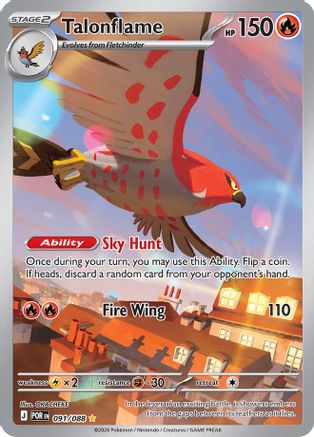 Talonflame 091/088 - Holofoil - Illustration Rare