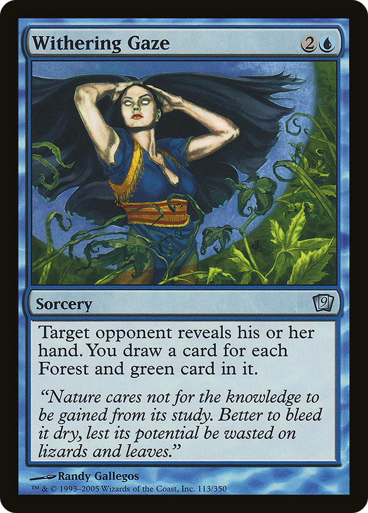Withering Gaze (9ED-113) Foil