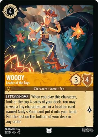 Woody (Leader of the Toys) - 21/204 - Uncommon