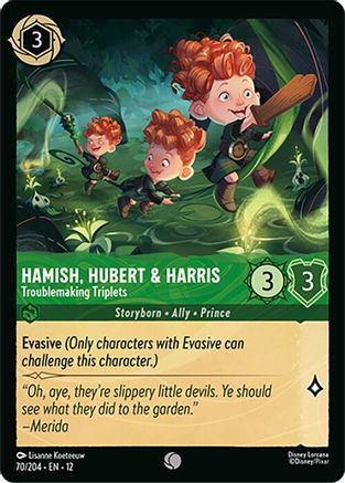 Hamish, Hubert & Harris (Troublemaking Triplets) - 70/204 - Common