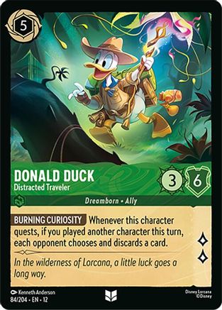 Donald Duck (Distracted Traveler) - 84/204 - Uncommon (Foil)