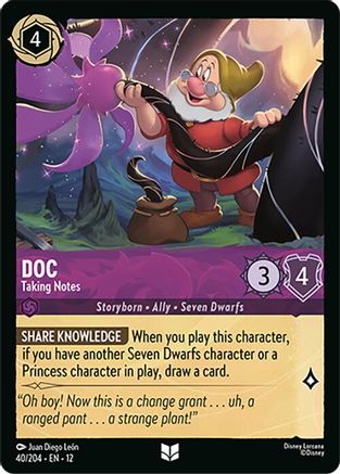 Doc (Taking Notes) - 40/204 - Uncommon