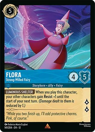 Flora (Strong-Willed Fairy) - 141/204 - Rare
