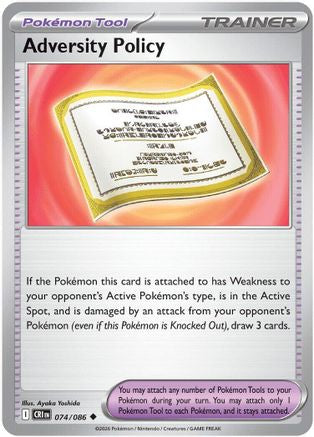 Adversity Policy 074 - Uncommon Reverse Holo