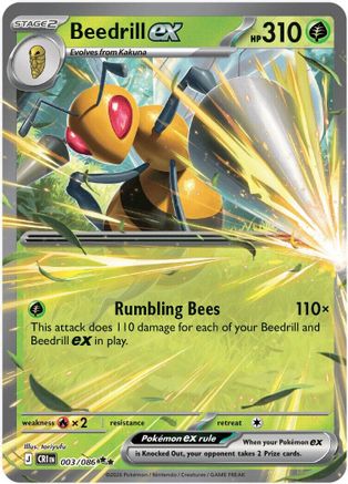 Beedrill ex 003/086 - Double Rare