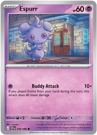 Espurr 036 - Common Reverse Holo