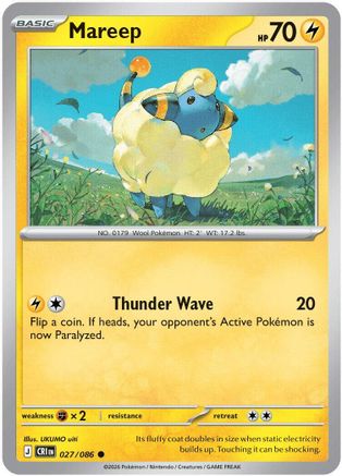 Mareep 027 - Common Reverse Holo