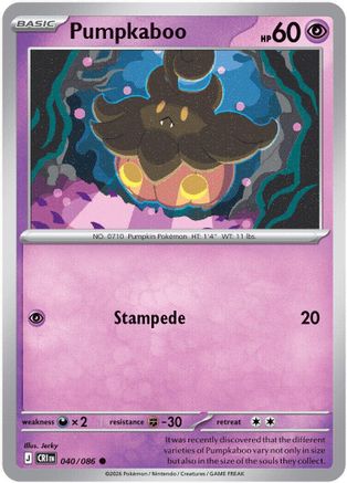 Pumpkaboo 040 - Common Reverse Holo
