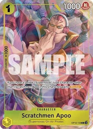 Scratchmen Apoo (Premium Card Collection -Best Selection Vol. 6-) - OP10-108 - Common