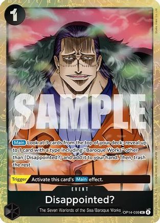 Disappointed? (Premium Card Collection -Best Selection Vol. 6-) - OP14-099 - Uncommon