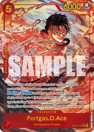 Portgas.D.Ace (118) (Alternate Art) (OP16-118) - The Time of Battle Foil (Pre-Order)