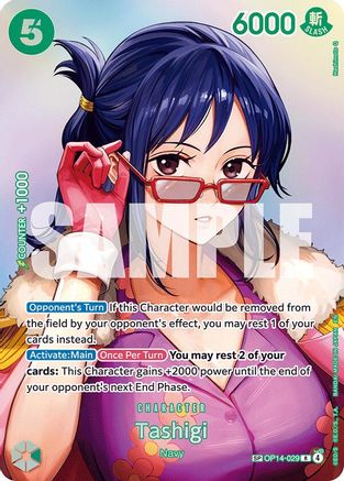 Tashigi (SP) (OP14-029) - The Time of Battle Foil (Pre-Order)
