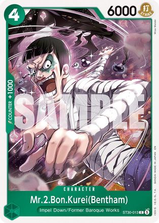 Mr.2.Bon.Kurei(Bentham) (ST30-013) - Starter Deck EX: Luffy & Ace (Pre-Order)