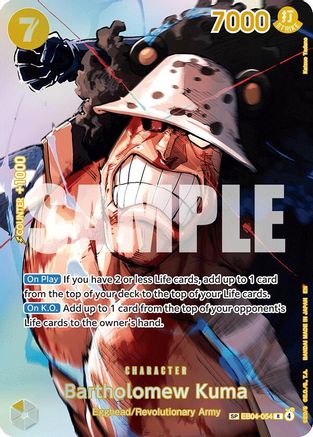 Bartholomew Kuma (SP) (EB04-054) - The Time of Battle Foil (Pre-Order)