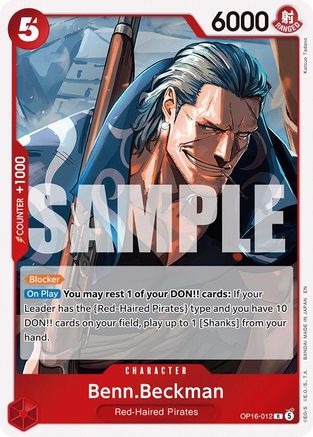 Benn.Beckman (OP16-012) - The Time of Battle Foil (Pre-Order)