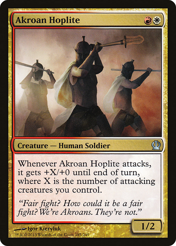 Akroan Hoplite (THS-185) Foil