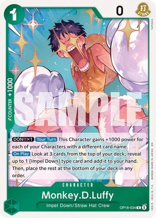 Monkey.D.Luffy (034) (OP16-034) - The Time of Battle Foil (Pre-Order)