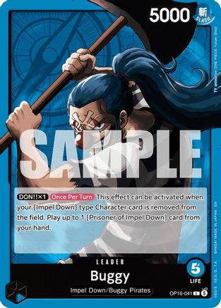 Buggy (041) (OP16-041) - The Time of Battle (Pre-Order)