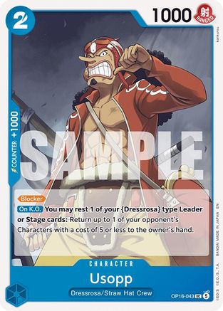 Usopp (OP16-043) - The Time of Battle (Pre-Order)