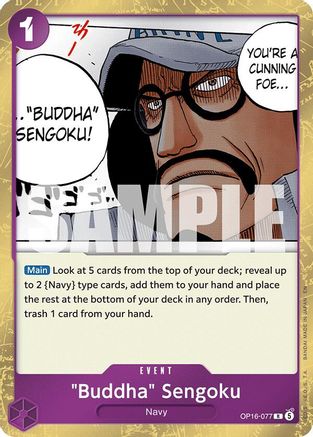 "Buddha" Sengoku (OP16-077) - The Time of Battle Foil (Pre-Order)